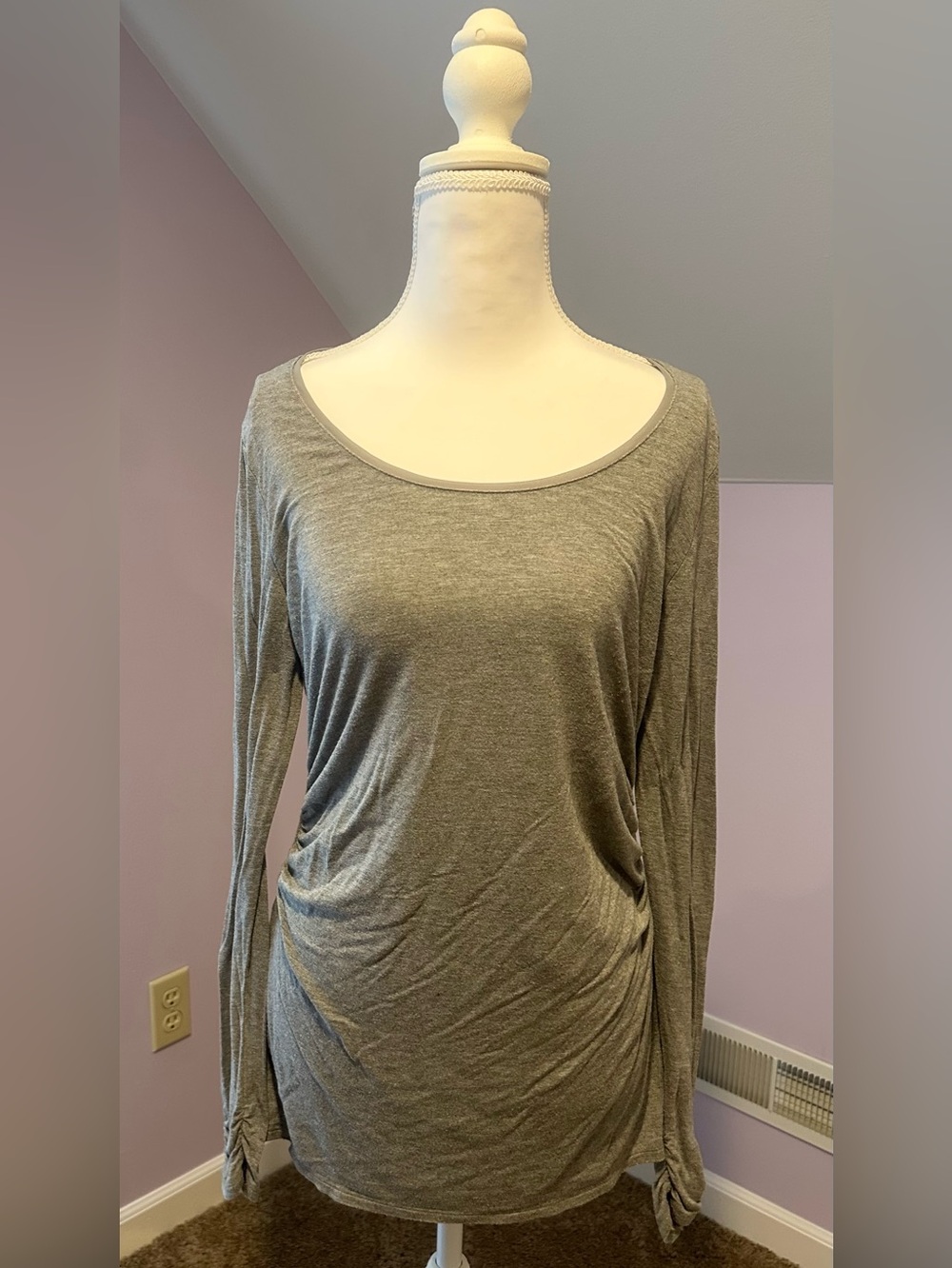 White House Black Market Long-sleeved Tunic Top